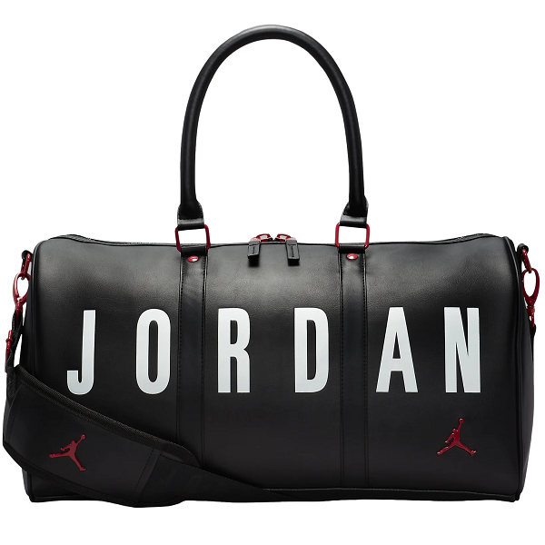 Jordan leather 2025 duffle bag